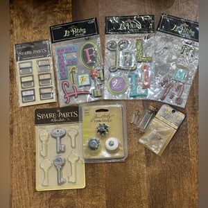 Colorful Craft Embellishments Set